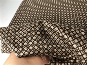Acetat / viscose foer - med fedt retro mønster